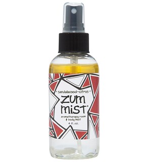 ZUM, Zum Mist, Aromatherapy Room & Body Mist, Sandalwood-Citrus, 4 fl oz
