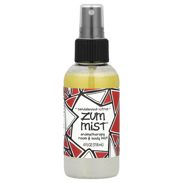 ZUM Zum Mist®, Aromatherapy Room & Body Mist, Sandalwood-Citrus, 4 fl oz (118 ml)