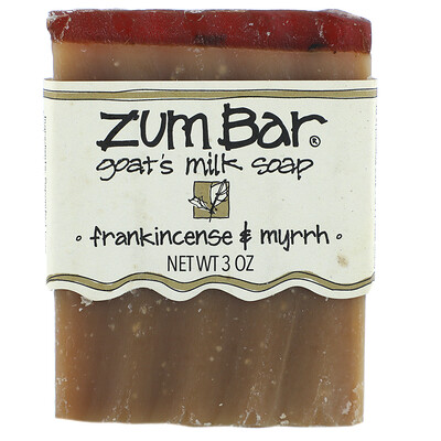 Купить ZUM Zum Bar, мыло с козьим молоком, ладан и мирра, 3 унции, 1 шт.