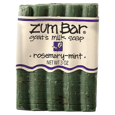 

ZUM, Zum Bar, Goat's Milk Soap, Rosemary-Mint, 3 oz