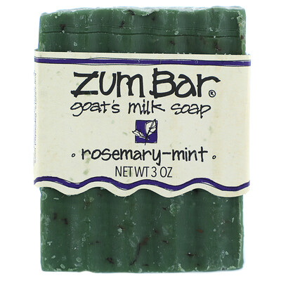 Купить ZUM Zum Bar, мыло с козьим молоком, розмарин и мята, кусок весом 3 унции