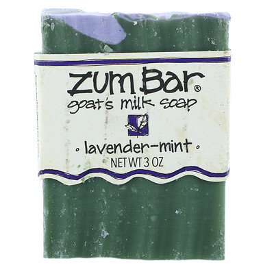 Купить ZUM Zum Bar, мыло из козьего молока, лаванда-мята, кусок весом 3 унции