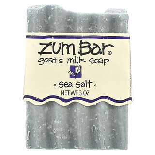 ZUM, Jabón de leche de cabra, Sal marina, Zum Bar®, 3 oz