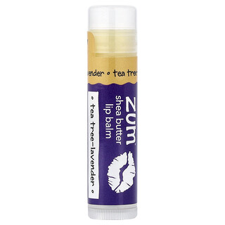 ZUM, Bálsamo Labial de Manteiga de Karité, Melaleuca e Lavanda, 0,15 oz