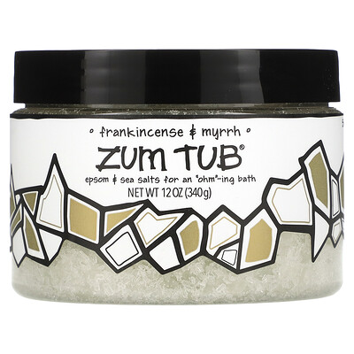 ZUM Zum Tub, морские соли с английской солью, ладан и мирра, 340г (12унций)