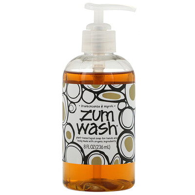 Indigo Wild Zum Wash, натуральное жидкое мыло для рук и тела, лаванда и мирра, 8 жидких унций (225 мл)