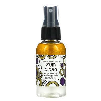 Купить ZUM Zum Clean, смесь ароматов для шариков для сушки шерсти, ладан и мирра, 59 мл (2 жидк. Унции)