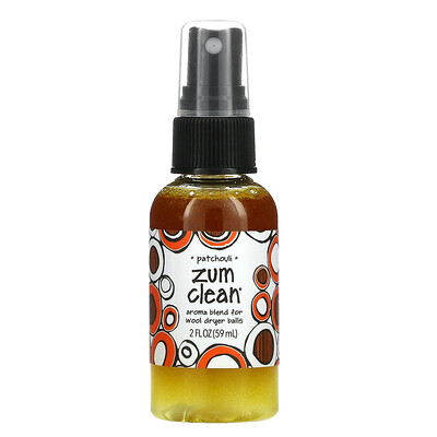 ZUM Zum Clean, смесь ароматов для шариков для сушки шерсти, пачули, 59 мл (2 жидк. Унции)