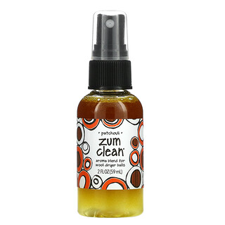 ZUM, Zum Clean，用于羊毛干燥球的芳香混合物，广藿香香味，2 液量盎司（59 毫升）