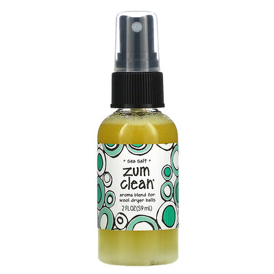 Купить ZUM Zum Clean, смесь ароматов для шариков для сушки шерсти, морская соль, 59 мл (2 жидк. Унции)