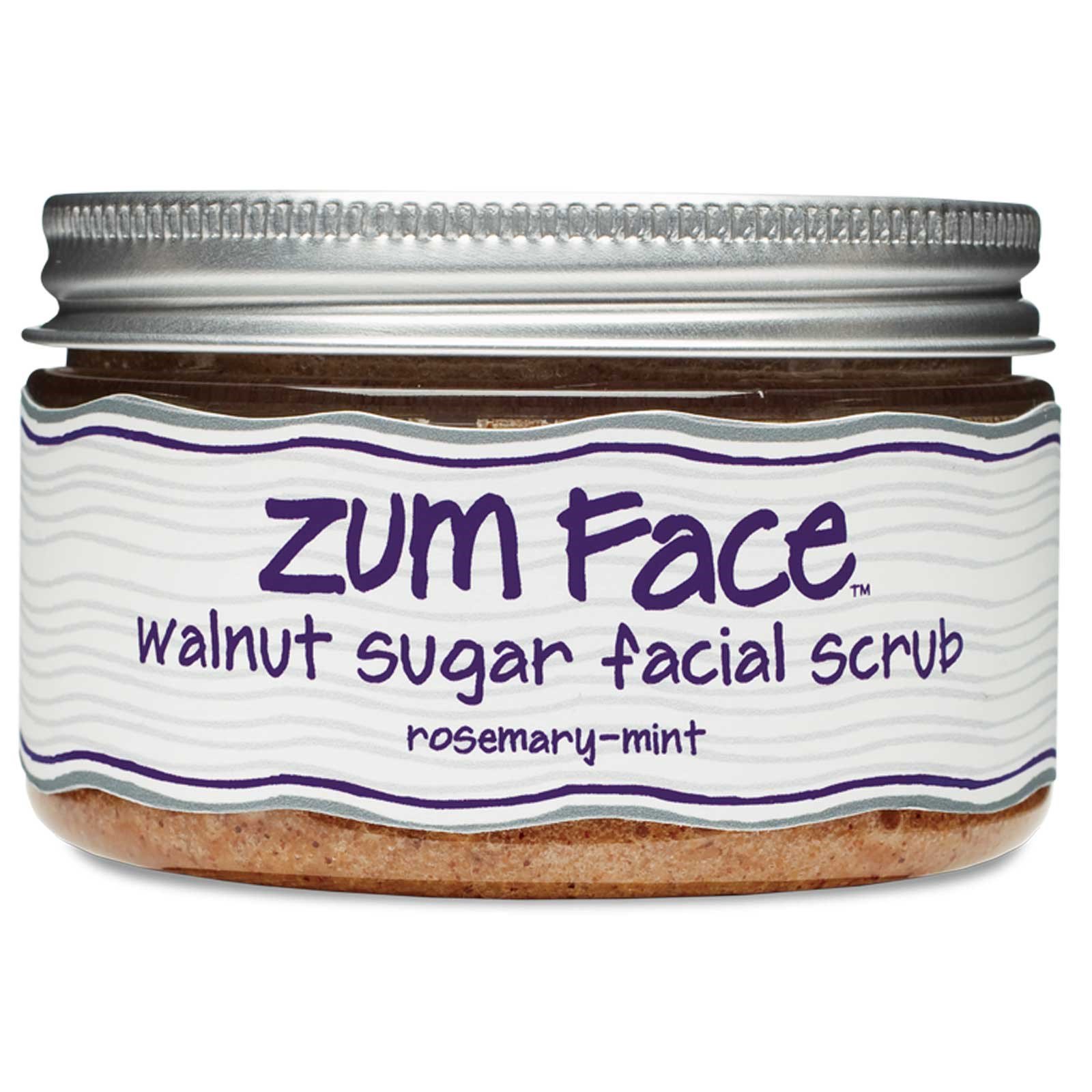 Indigo Wild, Zum Face, Walnut Sugar Facial Scrub, RosemaryMint, 5 oz
