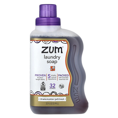 Zum Laundry Soap, Frankincense-Patchouli, 32 fl oz (0.94 L)