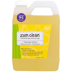 Отзывы о Индиго вилд, Zum Clean, Aromatherapy Laundry Soap, Tea Tree-Citrus, 32 fl oz (.94 L)
