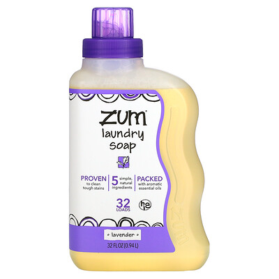 ZUM Zum Clean, ароматерапевтическое хозяйственное мыло, с запахом лаванды, 0,94 л (32 жидких унции)