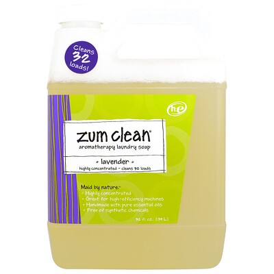 Indigo Wild Zum Clean, ароматерапевтическое хозяйственное мыло, с запахом лаванды, 0,94 л (32 жидких унции)