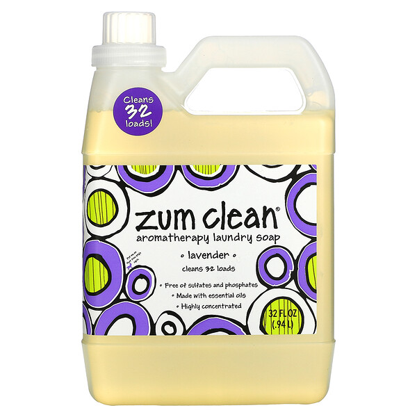 Indigo Wild‏, Zum Clean, Aromatherapy Laundry Soap, Lavender, 32 fl oz (.94 L)