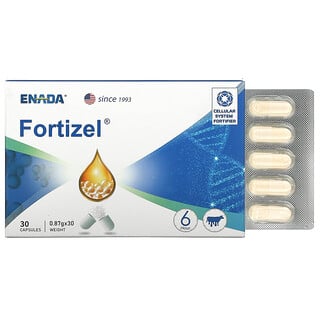 ENADA, Fortizel, укрепляющее средство для клеточной системы, 30 капсул