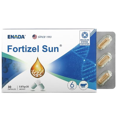 

ENADA Fortizel Sun, укрепляющее средство для клеточной системы, 30 капсул