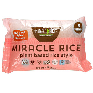 Miracle Noodle, أرز ميراكل، 8 أونصات (227 جم)