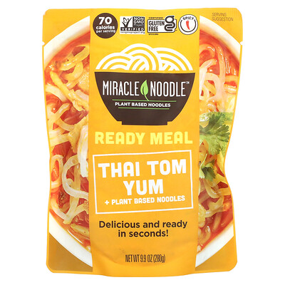Miracle Noodle Готовая еда, тайский том ям, 280г (9,9 унции)