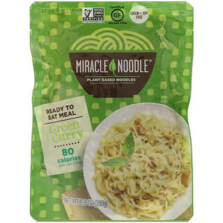 Miracle Noodle, 즉시 섭취 가능 식품, 그린 커리, 280g(9.9oz)