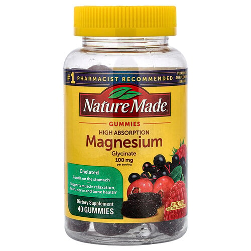 High Absorption Magnesium Glycinate 100 mg Gummies Mixed Berry