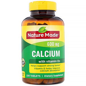 Отзывы о Натуре Маде, Calcium with Vitamin D3, 600 mg, 220 Tablets