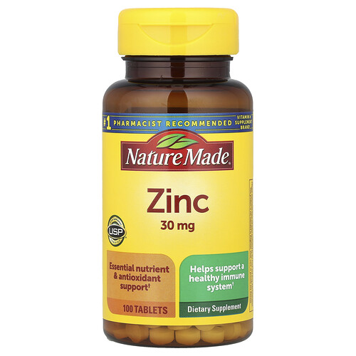 Nature Made Zinc, 30 mg, 100 Tablets