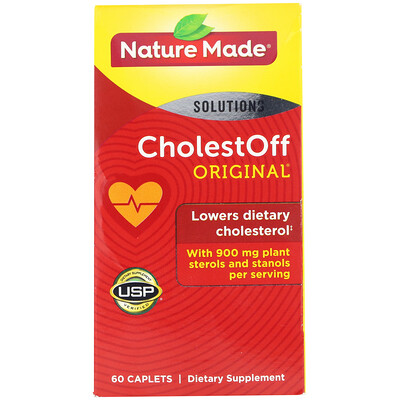 Nature Made CholestOff, Original, 60 капсуловидных таблеток