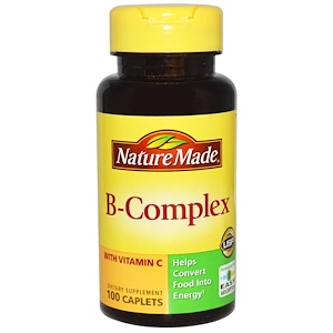 Купить Nature Made, B-Комплекс с витамином C, 100 капсуловидных таблеток  на IHerb
