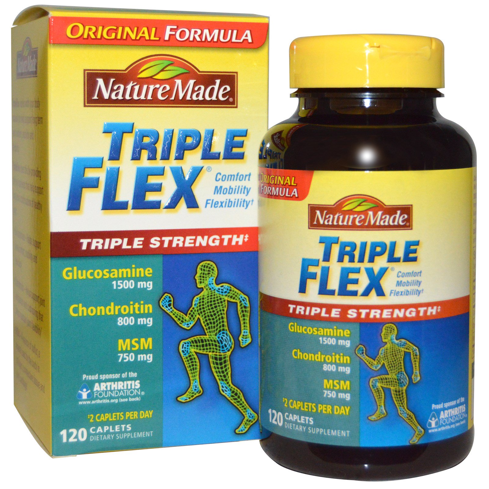 Препарат флекс. Triple Flex таблетки. Triple strength Glucosamine Chondroitin with Vitamin d3. Nature made Triple Flex. Капсулы для суставов американские.