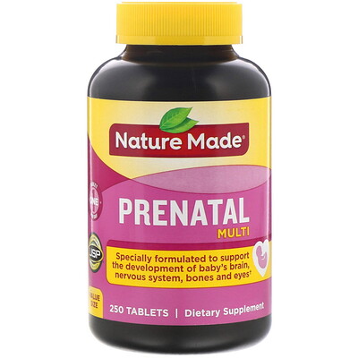 Nature Made Multi Prenatal, 250 таблеток