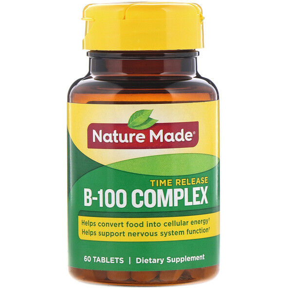 B-100 Complex, Time Release, 60 Tablets