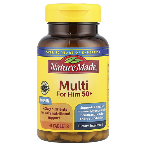 Nature Made Multi For Him 50+, 90 Tablets