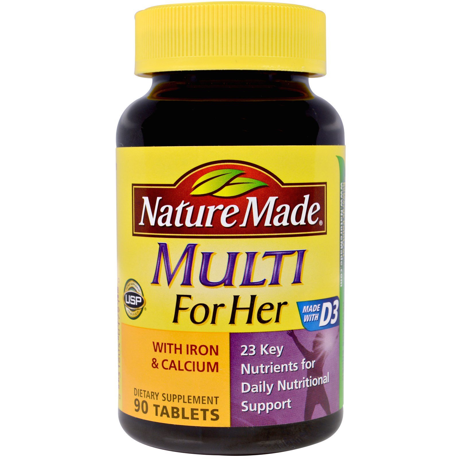 Nature Made, Multi for Her с железом и кальцием, 90 таблеток