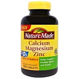 Отзывы о Nature Made, Кальций-магний-цинк с витамином D3, 300 таблеток