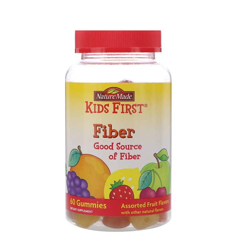 Nature Made, Kids First, Fiber Gummies, Assorted Fruit Flavors, 60
