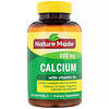 Nature Made, Calcium with Vitamin D3, Calcium mit Vitamin D3, 600 mg, 100 Weichkapseln