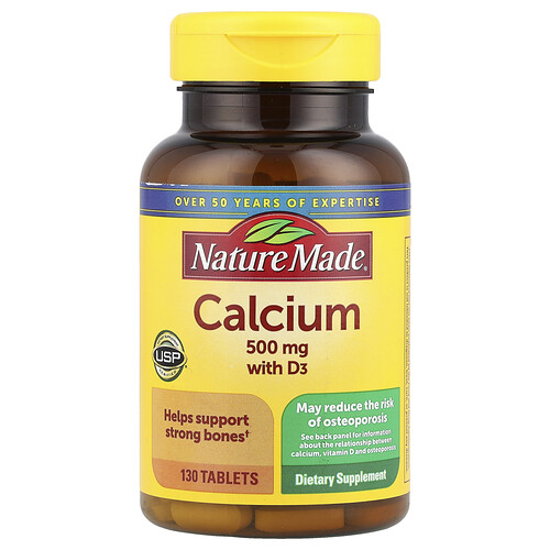 Nature Made Calcium with D3, 130 Tablets