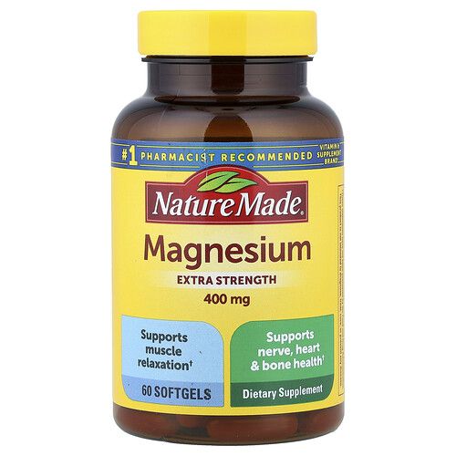 Nature Made Magnesium, 400 mg, 60 Softgels
