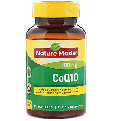 Nature Made CoQ10, 100 mg, 72 Softgels