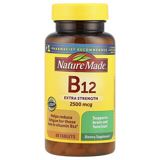 Nature Made, Vitamina B12, 60 comprimidos