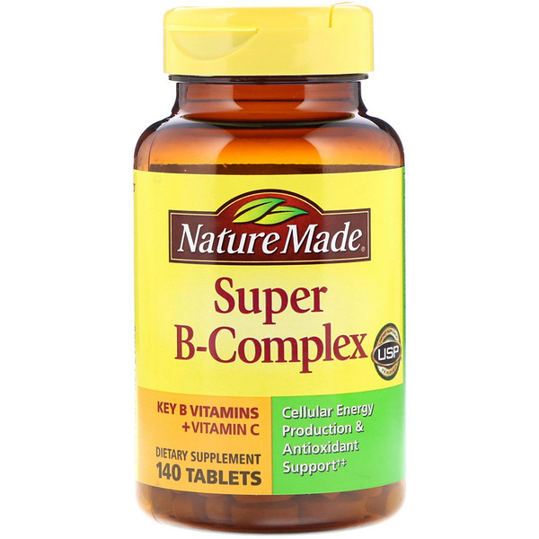 Nature Made, Super B-Complex, 140 Tablets - iHerb.com