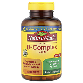 Nature Made, 含维生素 C 的超级 B 族维生素复合物，360 片