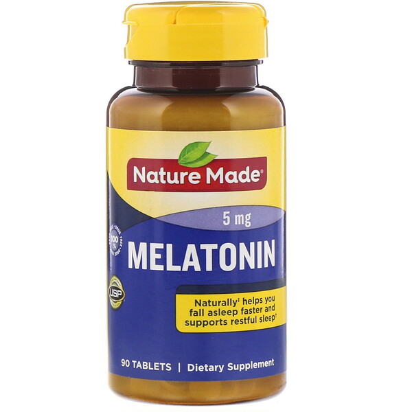 Nature Made, Melatonin, 5 mg, 90 Tablets