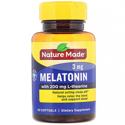 

Melatonin, 3 mg, 60 Softgels