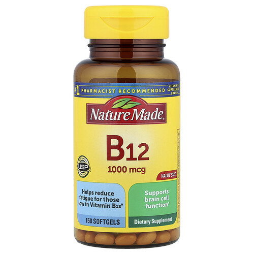 Nature Made Vitamin B12 1000 mcg, B12 Vitamin Softgels for Energy Metabolism Support, 150 ct | CVS