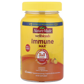 ناتور ميد‏, Wellblends ™ ، علكات ImmuneMax® ، يوسفي ، 42 علكة