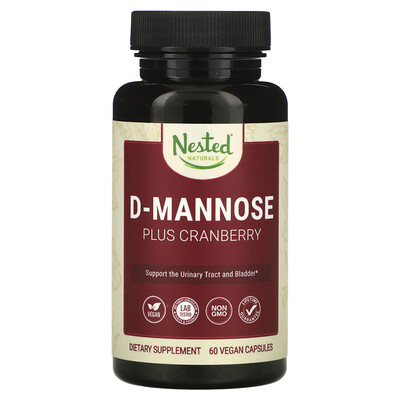 

Nested Naturals D-Mannose Plus Cranberry 60 Vegan Capsules