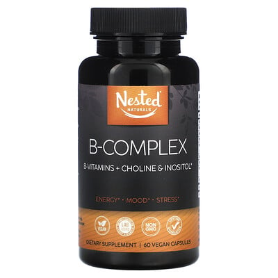 

Nested Naturals B-Complex, 60 веганских капсул